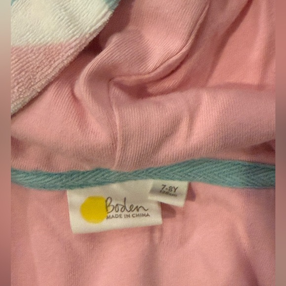 Mini Boden Terry Cloth Beach Towel Cover-up Dress Size 7-8Y - Picture 3 of 3